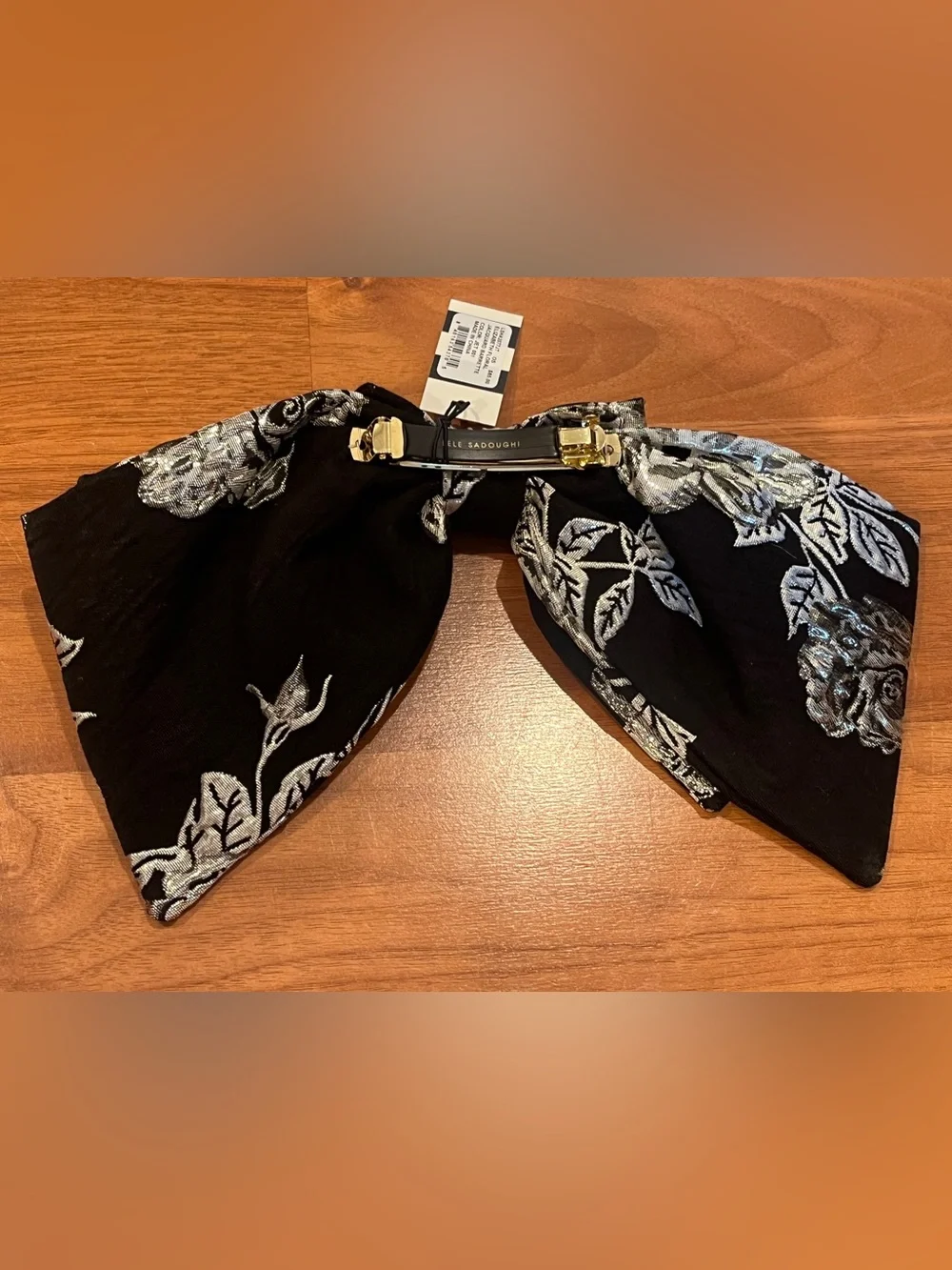 Lele Sadoughi Elizabeth Floral Jacquard Barrette - NWT